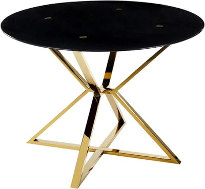 BOSCO - Eettafel - Zwart - Veiligheidsglas