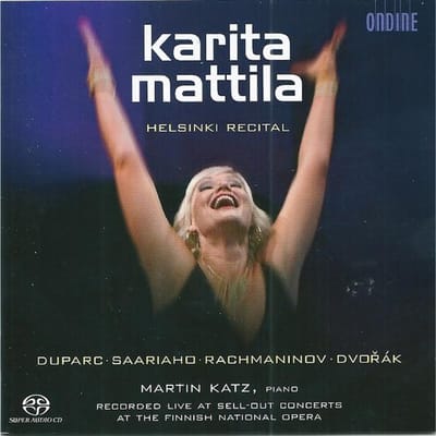 CD KARITA MATTILA - Helsinki Recital ODE11005 Ondine 2007 Finland Klassiek Gebruikt