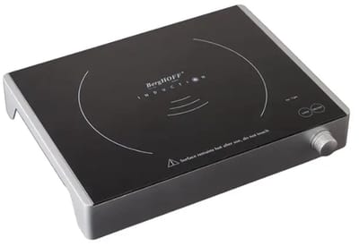 BergHoff inductiekookplaat Tronic XL extra 30x38x7 cm zwart/zilver 9 standen kinderslot