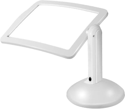 LED Vergrootglas - Bureau Vergrootglas - Lezen en Hobby - 360 Graden Draaibaar - 3x Vergroting - Zwart
