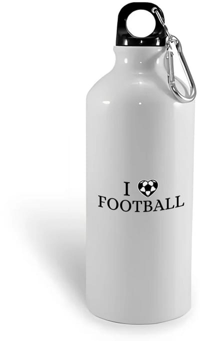 Hacebo® - I love football waterfles - Voetbal - voetballers - sport - atleten - kado - cadeau - water fles - 400ML