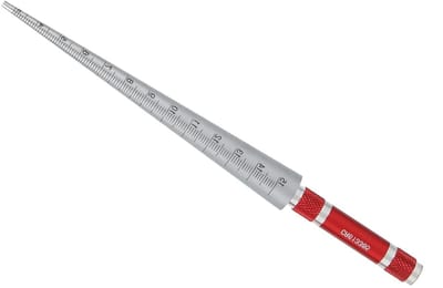 Gat Taps Meter Hoge Nauwkeurigheid Rvs Meten Hand Tool - Taps Toelopende Liniaal 1-6.5/3-15/15-30/30-45mm(30-45mm)