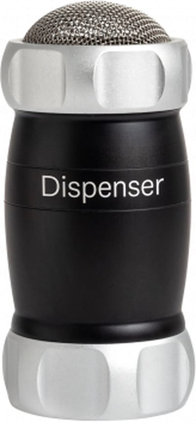 Marcato Dispenser (suikerstrooier / cacaostrooier)- Zwart – voor bloem