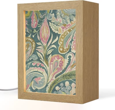 Tafellamp 15x20 cm - LED lamp - Patroon - Kleurrijk - Sierlijk - Groen - Decoratieve tafellampen - Dimbaar - Tafellampje slaapkamer - Woonkamer binnen