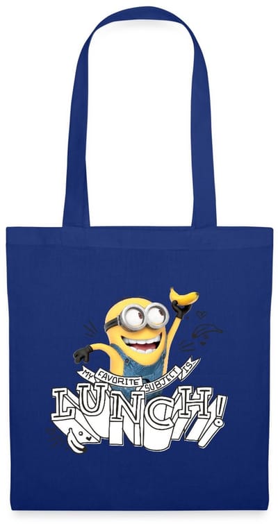 Minions Met Banaan Mijn Favoriete Thema Is Lunch Tas Van Stof Schoudertas