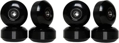 Skateboard wielen - Longboard onderdelen - Cruisen op straat - Duurzaam PU materiaal - 52x30mm 8 stuks - Zwart