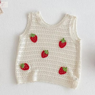 Nieuwe Zomer 0-5 Jaar Baby Meisjes Kleding Mouwloos Gebreide Holle Vest Jeans Kinderkleding Koreaanse Stijl Kinderkleding Set 90