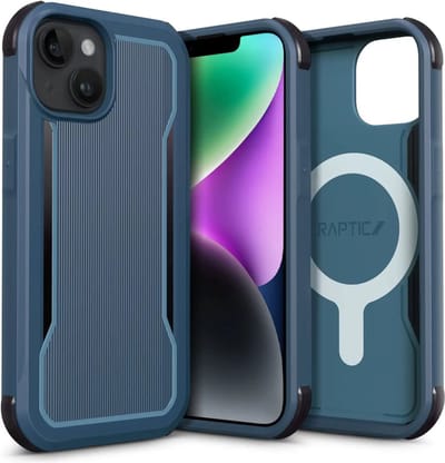 Raptic Fort MagSafe Apple iPhone 14 Plus Hoesje Militair Getest Blauw
