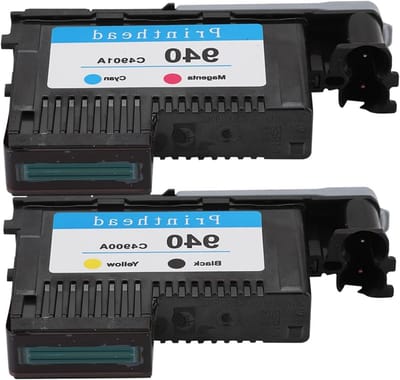 Ideale vervangende printkop voor 940 C4900A C4901A - Geschikt voor 8000 en 8500 Series (Zwart, Geel, Blauw, Rood) - Verbeterde afdrukkwaliteit en prestaties