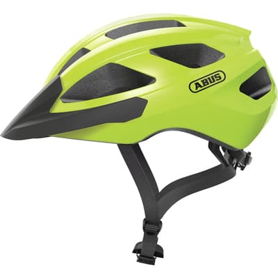 Fietshelm ABUS MACATOR signal yellow S - 51-55 cm - geel - Geschikt voor gebruik op elektrische fietsen - stadsfietsen - 280 g