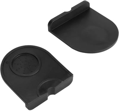 EXCITAT Tamper Pad - Koffiepad - Siliconen Tamper Hoek - Tamper Houder - Geschikt voor Barista, Thuis, Keuken, Bar, Café - Zwart