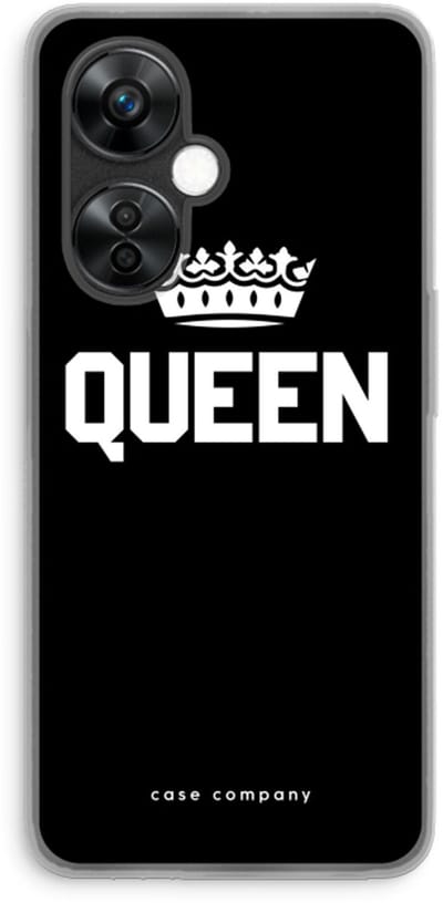 Case Company® - Hoesje geschikt voor OnePlus Nord CE 3 Lite hoesje - Queen zwart - Soft Cover Telefoonhoesje - Bescherming aan alle Kanten en Schermrand