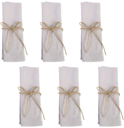 EXCITAT Katoenen servetten - Tafelservetten - 41 x 41 cm - Geschikt voor thuisevenementen, feesten en bruiloftsdecoraties - 6-pack - Grijs