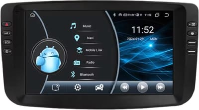 Autoradio met bluetooth - Carplay - Voor Fiat Linea & Punto EVO (2012-2015) - Geschikt voor Apple en Android - Stereo - Navigatie - Navigatiesysteem auto - 2GB 32GB