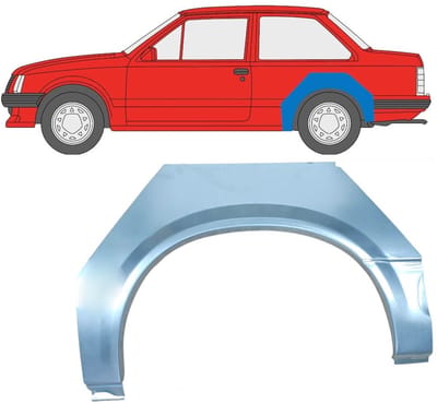 Reparatiepaneel achterspatbord voor Opel Corsa A 1982-1993 / Links