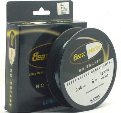 Shimano Beastmaster Nylon 500m 0.18mm Trans Zwart
