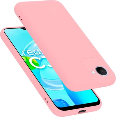 Cadorabo Hoesje geschikt voor Realme C30 / Narzo 50i PRIME in LIQUID ROZE - Beschermhoes gemaakt van flexibel TPU silicone Case Cover