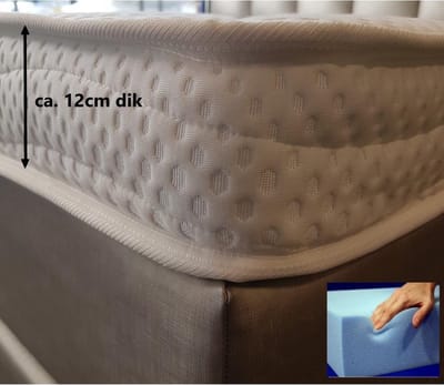 Splittopper 180x210 Koudschuim Tencel XXL HR55 12 cm Dik