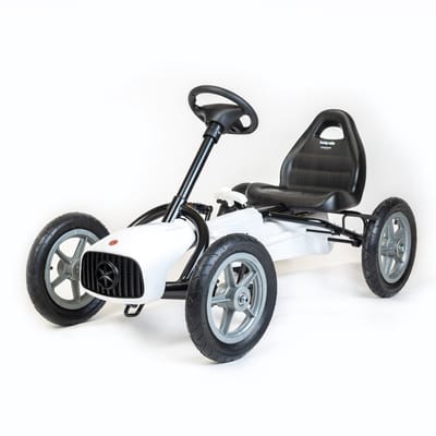 Baby Mix Buggy skelter wit 5-8 jaar - Trapkar met handrem
