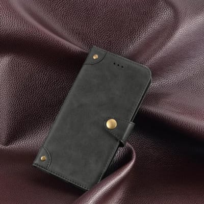 Voor Oukitel WP60 5G Hoesje Metalen Gesp Retro Lederen Achterkant Cover Voor Oukitel WP60 5G