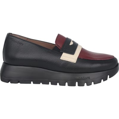 Wonders Materia - dames moccasin - Zwart - maat 40 (EU) 7 (UK)