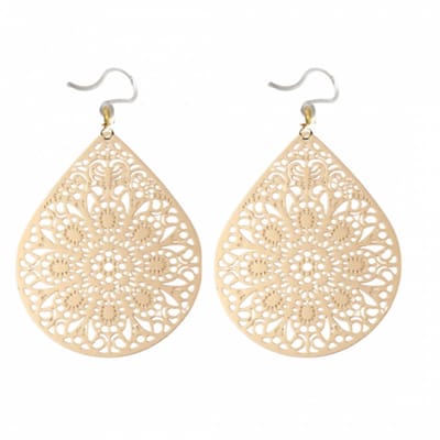Allergievrije oorbellen- Filigraan- Goudkeurig-Charme Bijoux