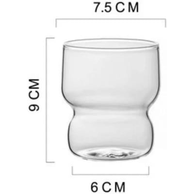 300ML Koffieglazen Bekers Streepvorm IJsmelkbeker Sap Dessert Fruit Yoghurt Cocktail Bier Soda Huisbar Feest Ontbijtkop 301-400ml white