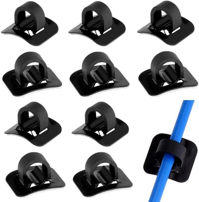 Dailygoods- Fietskabelclips 10 Stuks - C-Clips - Fietskabelgeleiding - Mountainbike - Vouwfiets - Duurzaam Aluminium