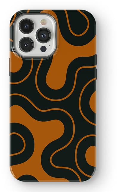 DripCase Motion Flow Tough Hoesje geschikt voor iPhone 13 Pro Max | Backcover met Mag | Trendy Design | Valbescherming | Organic Circuit