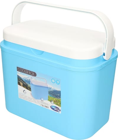 Koelbox - 10 liter - blauw - kunststof - 33 x 20 x 26 cm