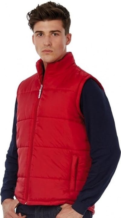 Rode bodywarmer voor heren M (50)