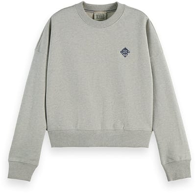 Scotch & Soda Embroidered Logo Relaxed Fit Sweatshirt