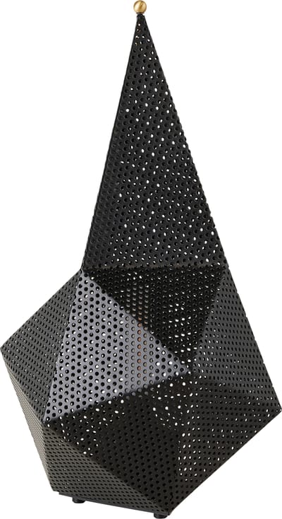 Gubi LED tafellamp Bagdad, zwart, hoogte 36 cm