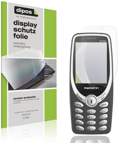 dipos – 4x Matte Beschermfolie geschikt voor Karbonn K338n | Krasbestendige & antireflecterende Screenprotector Ultra-Thin