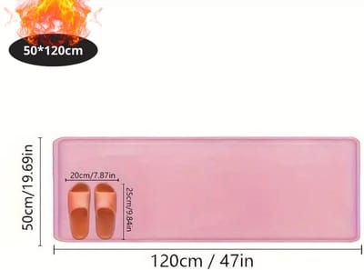 Nivard Badmat - Douchemat - Antislip - Wc Mat - Toiletmat - Badkamermat - Roze - 50x120