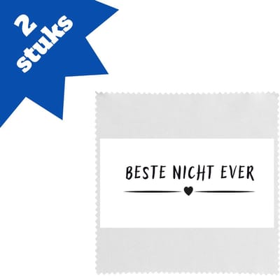 Akyol - beste nicht ever brillendoekjes - Nicht - cousin - leuk cadeau voor je nicht - 17,8 bij 17,8 cm - 2 stuks