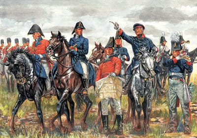 British and Prussian General Staff - Scale 1/72 - Italeri - ITA-6065