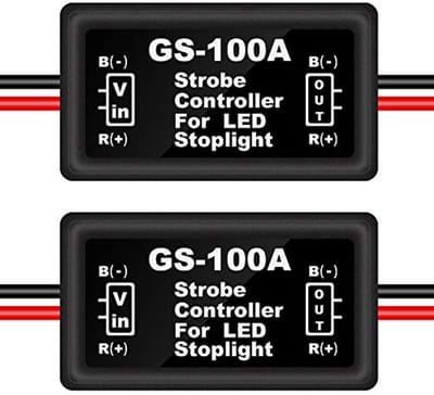 2 Stuks LED Flitscontroller voor Remlicht en Knipperlicht voor Motorfietsen, Auto's en Vrachtwagens