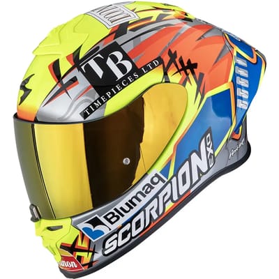 Volle motorhelm Scorpion Exo-R1 Evo II Air Aron Misano