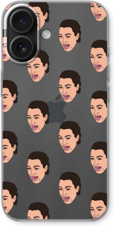 Case Company® - Hoesje geschikt voor iPhone 16 hoesje - Ugly Cry Call - Soft Cover Telefoonhoesje - Bescherming aan alle Kanten en Schermrand