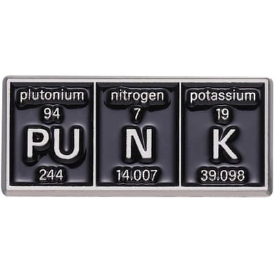 Épingles personnalisées PO W ER GE NI US Punk Broches Insignes de revers Sujet Bijoux Cadeau pour étudiants Amis Élément chimique Émail