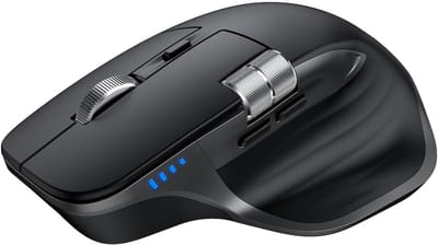 SNJY® Draadloze Muis - Muis Draadloos - Ergonomische Muis - 7 Knoppen - 4800 DPI - Zwart