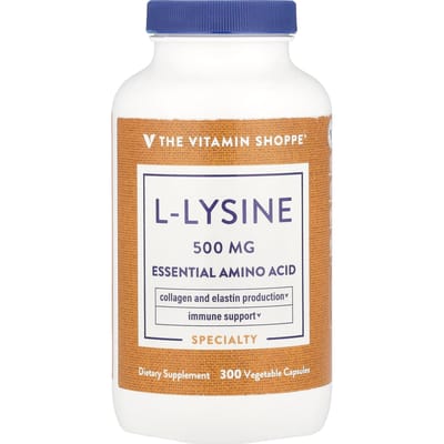 L-Lysine, 500 mg, 300 vegetarische capsules