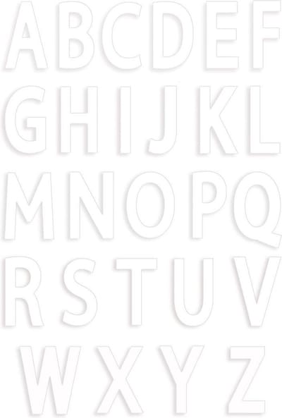 ScrapCooking Cake Template Letters set/26