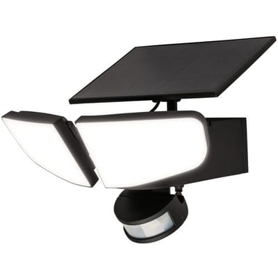 LIVARNO LED-buitenlamp op zonne-energie, met 2 spots (zwart)