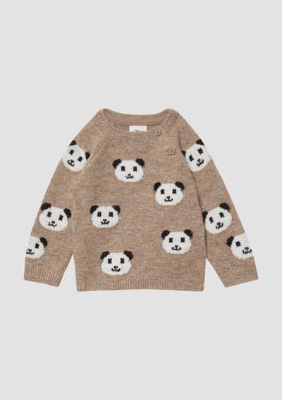 Unisex Gebreide Pull met Berenmotieven voor Baby's s.Oliver