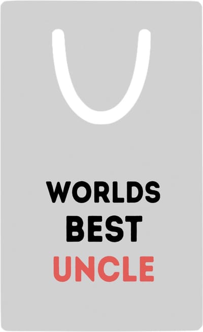 Hacebo® - worlds best uncle metalen boekenlegger - Oom - de beste oom - verjaardagscadeau - verjaardag - cadeau - cadeautje voor oom - oom artikelen - kado - geschenk - gift Bladwijzer boekenleggers - 7.6 cm x 5cm