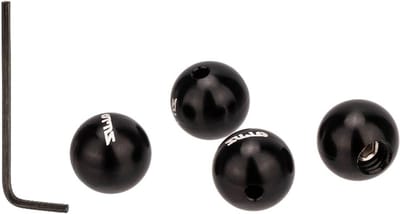 Duurzame Aluminium Einde Caps voor Fietsrem- en Versnellingskabels in Zwart - Inclusief Installatietools en Uniek Balontwerp voor Gemakkelijk Gebruik
