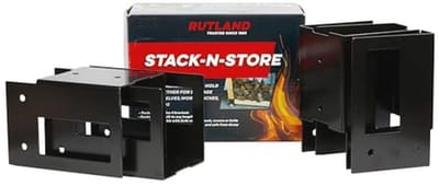 Stack 'n Store Houtopslag met 4 Klemmen - Zwart