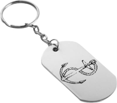 Akyol - anker sleutelhanger - Anker - anker schippers schipper kapitein scheepslui zee - anker schippers schipper kapitein scheepslui zee - 54 x 29mm